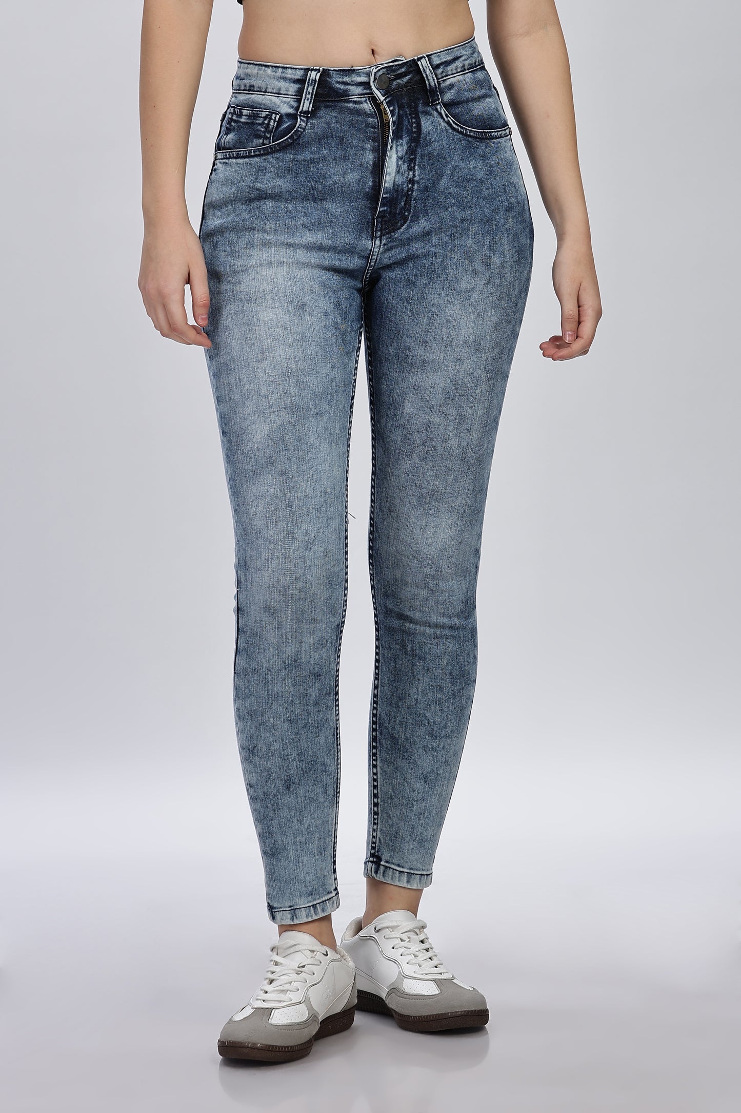 Ice Blue Skinny Denim