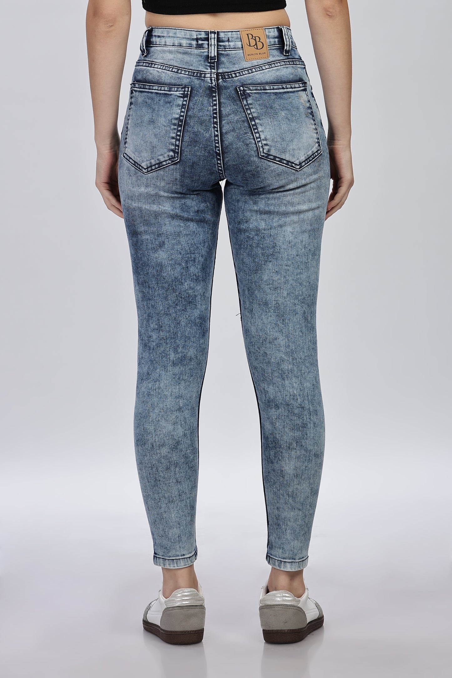 Ice Blue Skinny Denim